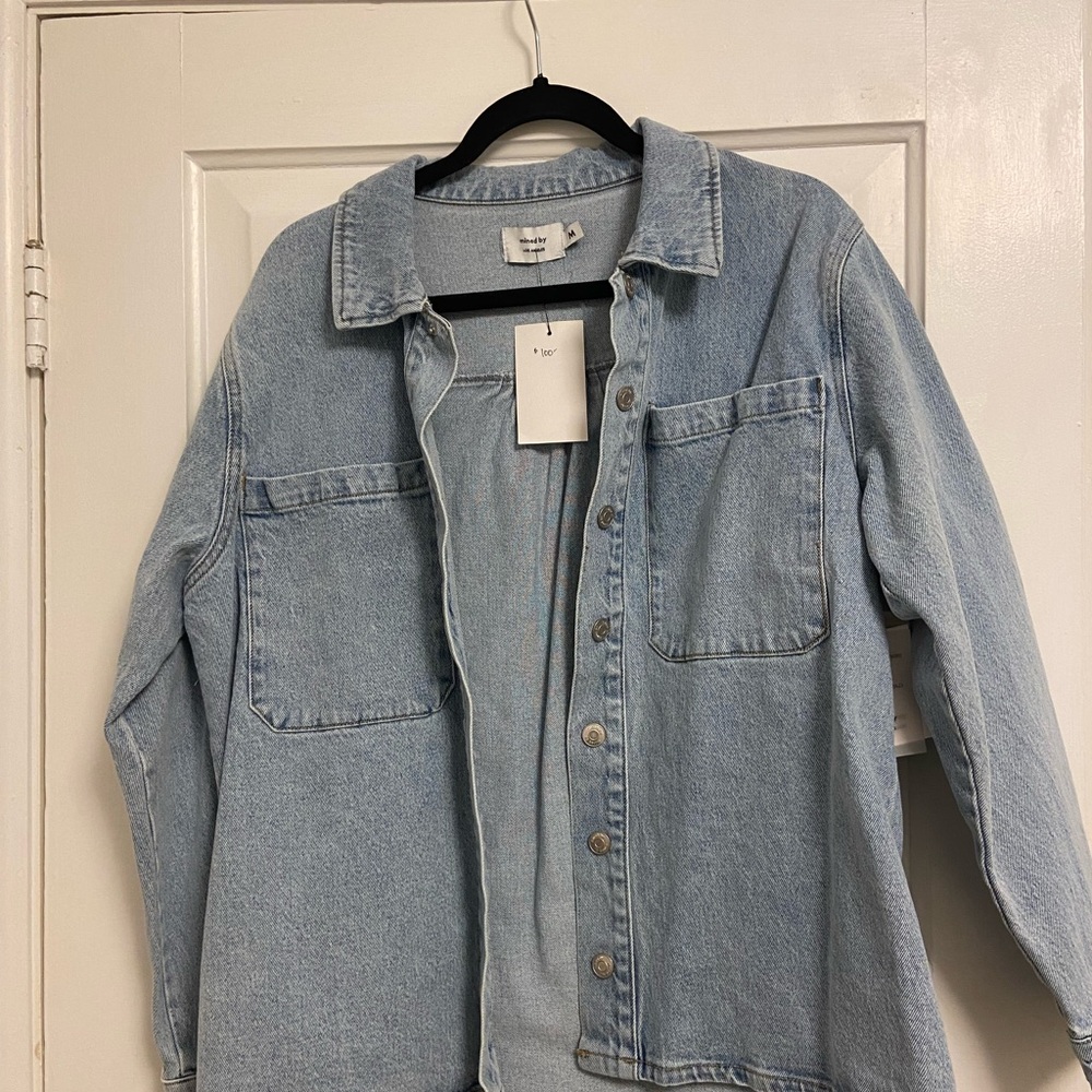 Mined by Los Angeles Blue Denim Shacket